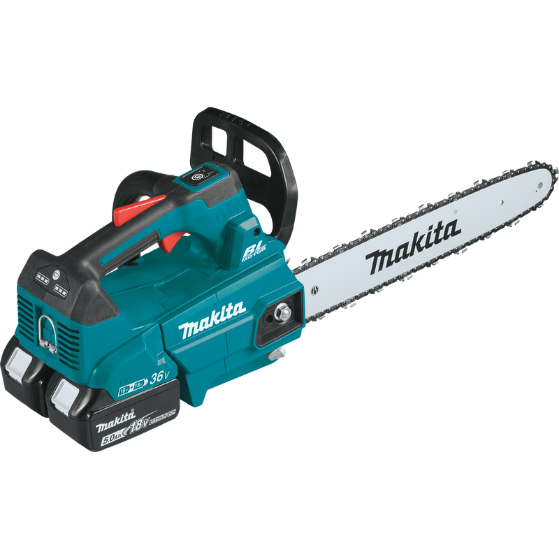 Makita XCU09PT 36V 18V X2 LXT Brushless 16 in. Top Handle Chain Saw Kit 5.0Ah, New