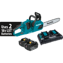 Makita XCU07PT 36V 18V X2 LXT Brushless 14 in. Chain Saw Kit 5.0Ah, New