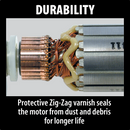 Makita 9565PC-R 5" SJS™ High‑Power Paddle Switch Angle Grinder, (Reconditioned) - ToolSteal.com