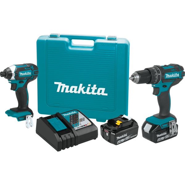 Makita XT261M-R 18V LXT Lithium‑Ion Cordless 2‑Pc. Combo Kit 4.0Ah Reconditioned