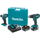 Makita XT261M-R 18V LXT Lithium‑Ion Cordless 2‑Pc. Combo Kit 4.0Ah Reconditioned