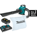 Makita XBU04PTV 36V 18V X2 LXT Brushless Blower Kit with Vacuum Attachment Kit 5.0Ah, New