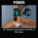 Makita XFD061-R 18V LXT Lithium‑Ion Compact Brushless Cordless 1/2" Driver‑Drill Kit (3.0Ah) (Reconditioned) - ToolSteal.com