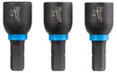 Milwaukee 49-66-4515 Shockwave 3/8 in. Insert Nutdriver 3 Pack, New