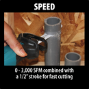 Makita XRJ01Z-R 18V LXT Li‑Ion Cordless Compact Recip Saw Tool Only, Reconditioned