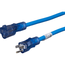 Century Wire And Cable D11712050BL ProStar - 50 ft. 12/3 SJTW Heavy Duty Lighted Extension Cords - Blue, New