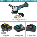 Makita XAG11T 18V LXT Lithium‑Ion Brushless Cordless 4‑1/2 in. / 5 in. Paddle Switch Cut‑Off/Angle Grinder Kit, with Electric Brake 5.0Ah, New