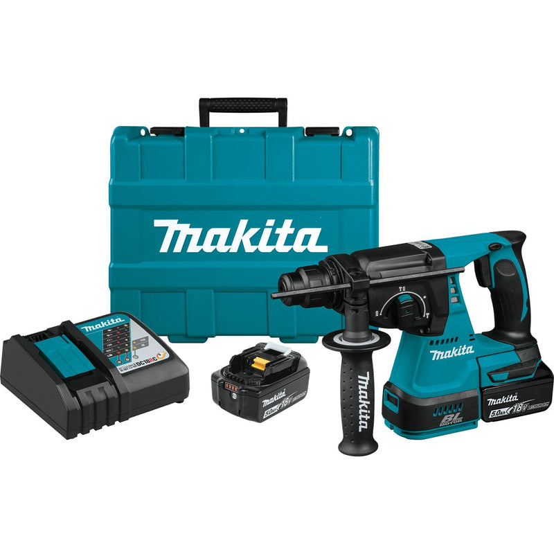 Makita XRH01T 18V LXT® Lithium‑Ion Brushless Cordless 1" Rotary Hammer Kit (5.0Ah) (New) - ToolSteal.com