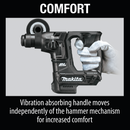 Makita XRH06ZB-R 18V LXT Lithium‑Ion Sub‑Compact Brushless Cordless 11/16 in. Rotary Hammer, accepts SDS‑PLUS bits, Tool Only (Reconditioned)