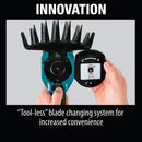 Makita XMU04ZX-R 18V LXT Lithium‑Ion Cordless Grass Shear with Hedge Trimmer Blade, Tool Only, Reconditioned