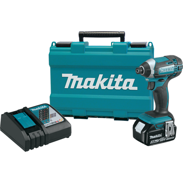 Makita XDT111-R 18V LXT Lithium‑Ion Cordless Impact Driver Kit, 3.0Ah (Reconditioned)