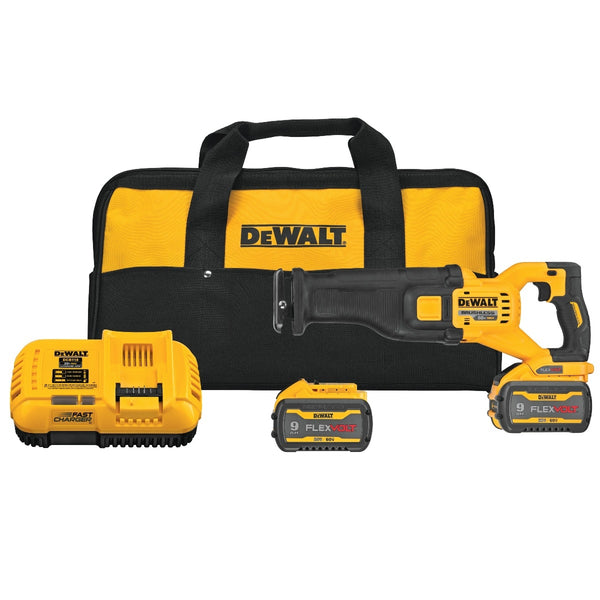 DeWalt DCS389X2 FLEXVOLT 60V MAX Brushless Lithium-Ion 1-1/8 in. Cordless Reciprocating Saw Kit, New