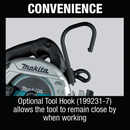 Makita XSH04ZB-R 18V LXT Li‑Ion Sub‑Compact Brushless Cordless 6‑1/2 in. Circular Saw, Tool Only, Reconditioned