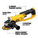 Dewalt DCG412B 20V Max Lithium Ion 4-1/2" (115mm) / 5'' (125mm) Grinder (Tool Only) (New) - ToolSteal.com