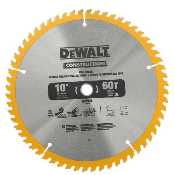 DeWalt DW3106P5 10 in. Construction Saw Blade Assortment 2-Pack New
