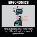 Makita XT281S 18V LXT Li‑Ion Brushless Cordless 2‑Pc. Combo Kit 3.0Ah, New