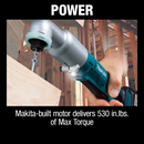 Makita XLT01Z 18V LXT Lithium‑Ion Cordless Angle Impact Driver, Tool Only, New