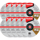 Makita A-96045-10  7 in. x 1/4 in. x 7/8 in. INOX Grinding Wheel, 36 Grit, 10/pk New