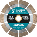 Makita B-69618 5 in. Diamond Blade, Segmented, General Purpose, New