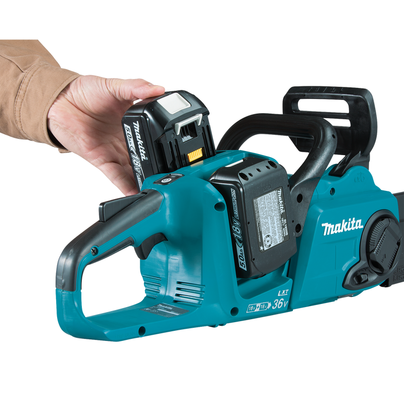 Makita XCU03PT-R 36V 18V X2 LXT Brushless 14 in. Chain Saw Kit 5.0Ah, Reconditioned