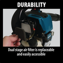 Makita BHX2500CA-R 24.5 cc MM4 4‑Stroke Engine Blower, Reconditioned