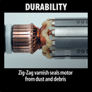 Makita GA5020Y-R 5" SJS™ Angle Grinder, with AC/DC Switch, (Reconditioned) - ToolSteal.com