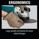 Makita GA9060-R 9" Angle Grinder, with Lock‑On Switch (Reconditioned) - ToolSteal.com