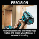 Makita XDT19Z 18V LXT Lithium‑Ion Brushless Cordless Quick‑Shift Mode 4‑Speed Impact Driver, Tool Only, New