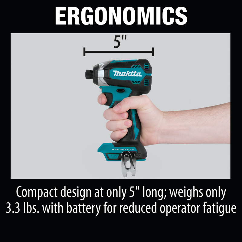 Makita XDT13Z 18V LXT® Brushless Cordless Impact Driver, Tool Only, [Open Box], (New) - ToolSteal.com