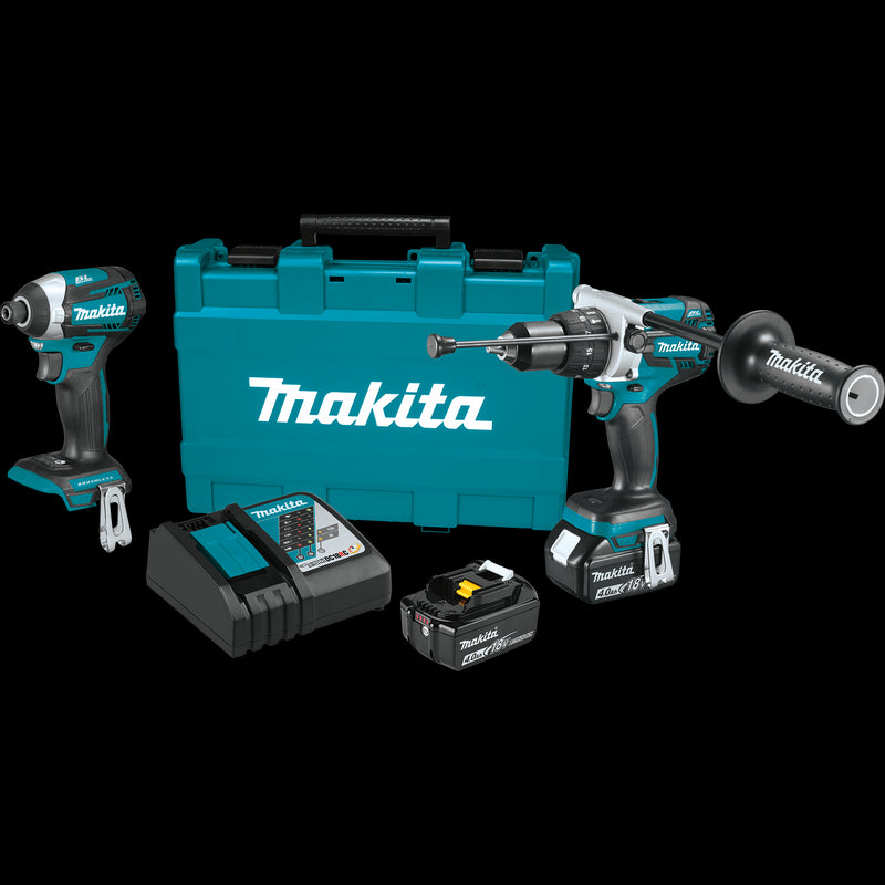 Makita XT268M 18V LXT® Lithium‑Ion Brushless Cordless 2‑Pc. Combo Kit (4.0Ah), (Reconditioned) - ToolSteal.com