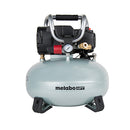 Metabo HPT A-EC710SM-R Portable 6-Gallon Oil-Free Pancake Compressor, A-Grade, Reconditioned