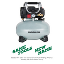 Metabo HPT A-EC710SM-R Portable 6-Gallon Oil-Free Pancake Compressor, A-Grade, Reconditioned