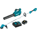 Makita XT287SM1-R 18V LXT Lithium‑Ion Brushless Cordless 2‑Pc. Blower / Trimmer Combo Kit 4.0Ah, Reconditioned