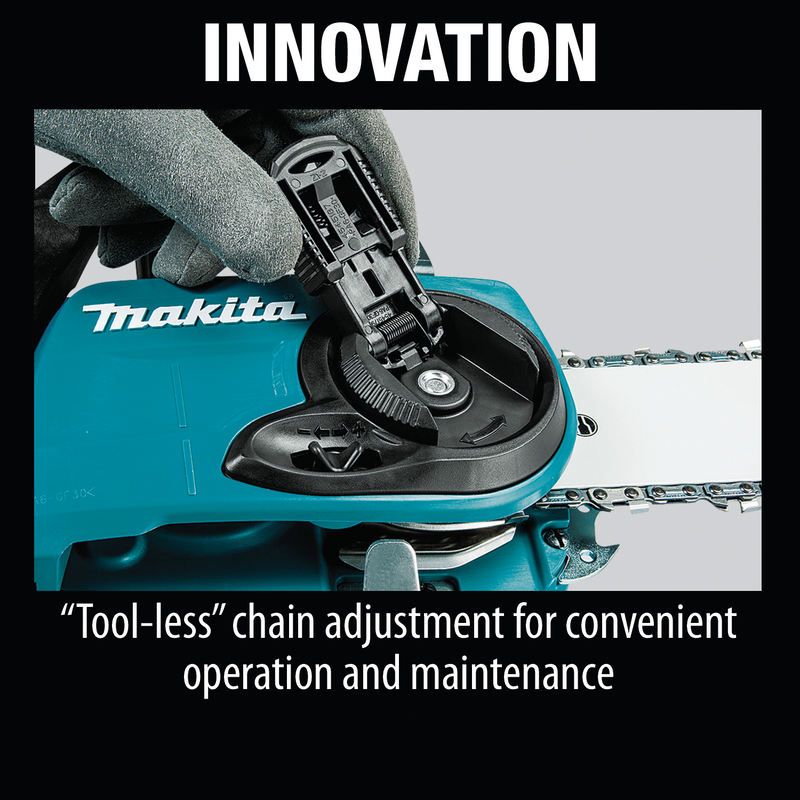 Makita XCU04PT1-R 36V 18V X2 LXT Brushless 16 in. Chain Saw Kit with 4 Batteries 5.0Ah, Reconditioned