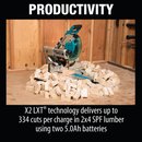Makita XSL04ZU-R 36V 18V X2 LXT Brushless 10 in. Dual‑Bevel Sliding Compound Miter Saw, AWS and Laser, Tool Only, Reconditioned