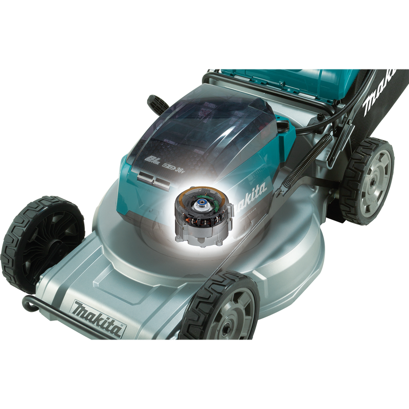 Makita XML08PT1-R 36V 18V X2 LXT Brushless 21 in. Self‑Propelled Commercial Lawn Mower Kit with 4 Batteries 5.0Ah, Reconditioned