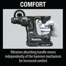 Makita XRH06RBX-R 18V LXT® Li‑Ion Sub‑Compact Brushless Cordless 11/16" SDS+ Rotary Hammer Ki with, 65 Pc. Accessory Set (2.0 Ah) (Reconditioned) - ToolSteal.com