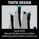 Makita B-61656-10 7‑1/4" 24T Carbide‑Tipped Max Efficiency Circular Saw Blade, Framing, 10/pk (New) - ToolSteal.com