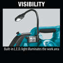 Makita XSL05Z-R 18V LXT Lithium‑Ion Brushless Cordless 6‑1/2 in. Compact Dual‑Bevel Compound Miter Saw with Laser, Tool Only, Reconditioned