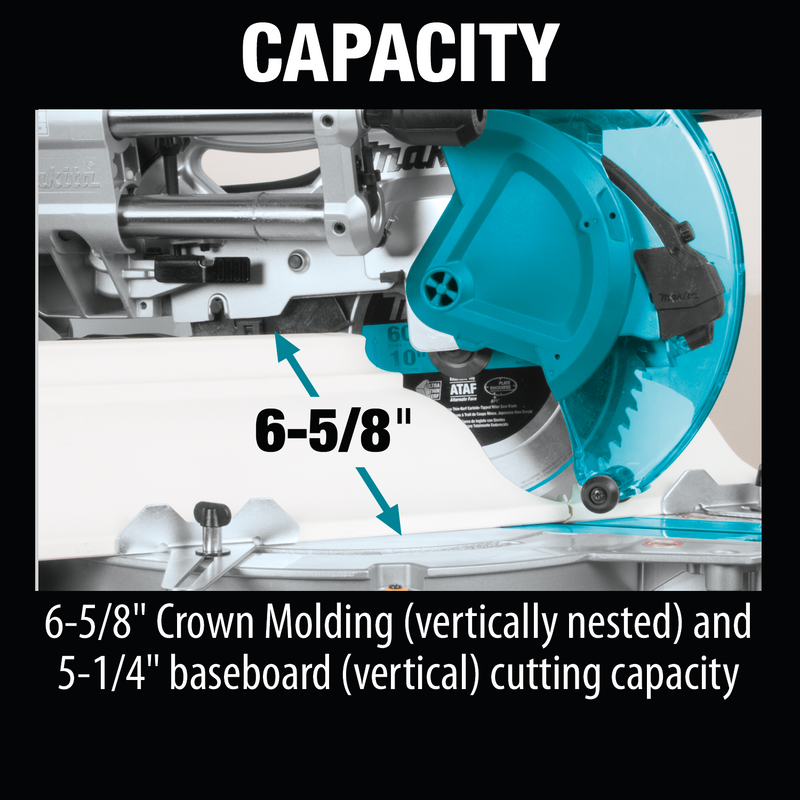 Makita LS1019L-R 10 in. Dual‑Bevel Sliding Compound Miter Saw with Laser, Reconditioned