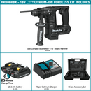 Makita XRH06RBX-R 18V LXT® Li‑Ion Sub‑Compact Brushless Cordless 11/16" SDS+ Rotary Hammer Ki with, 65 Pc. Accessory Set (2.0 Ah) (Reconditioned) - ToolSteal.com
