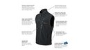 Bosch GHV12V-20 12V Max Heated Vest Kit with Portable Power Adapter - Size XL, New