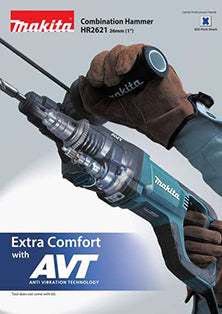 Makita HR2621-R 1" AVT® Rotary Hammer, accepts SDS‑PLUS bits, (Reconditioned) - ToolSteal.com