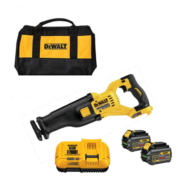 DeWALT DCS388T2 60-Volt MAX Lithium-Ion Cordless Brushless Reciprocating Saw Kit, (New) - ToolSteal.com