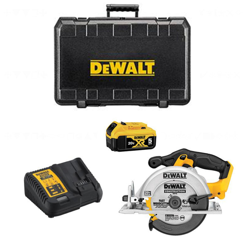 DeWALT DCS391P1R 20V MAX* 6-1/2" Circular Saw Kit, (5.0 AH), (Reconditioned) - ToolSteal.com