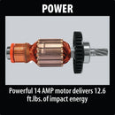 Makita HM1111C-R 17 lb. AVT® Demolition Hammer, Accepts SDS‑MAX Bits, (Reconditioned) - ToolSteal.com