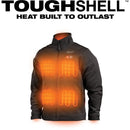Milwaukee 204B-21L M12 Heated Toughshell Jacket Kit Black - Large, New