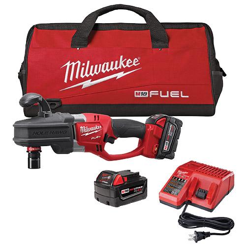 Milwaukee 2708-22 M18 FUEL™ HOLE HAWG® Right Angle Drill Kit w/ QUIK-LOK™, (New) - ToolSteal.com