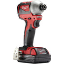 Milwaukee 2850-21P M18 Lithium-Ion Compact Brushless 1/4 in. Cordless Hex Impact Driver Kit (2 Ah), (New) - ToolSteal.com