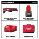 Milwaukee 2415-21 M12 12V Cordless Li-Ion 3/8 in. Right Angle Drill/Driver Kit, New